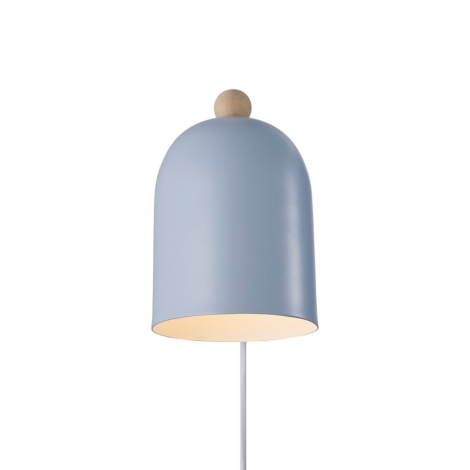 image 1 of Nordlux Gaston Indoor Wall Light Blue Metal Sensor E27 Adjustable Head - Plug In or Mains Powered , IP20 | Blue | Blue
