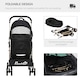 image 5 of PawHut 3 In 1 Pet Stroller, Detachable Dog Cat Travel Carriage - Black