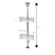 image 2 of Showerdrape Elements Clear 2 Tier Basket Hanging Shower Caddy | Clear | 1