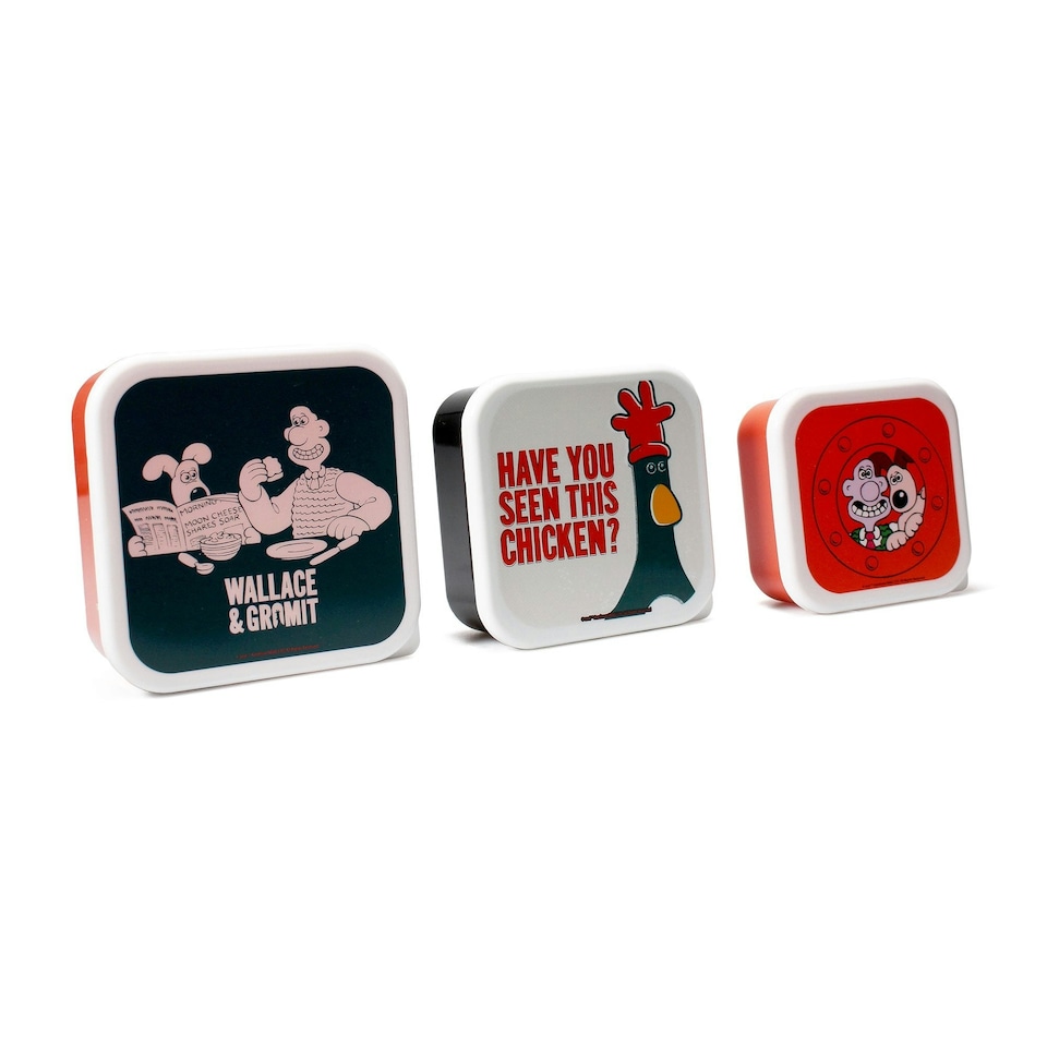 image 1 of Snack Boxes Set of 3 - Wallace & Gromit
