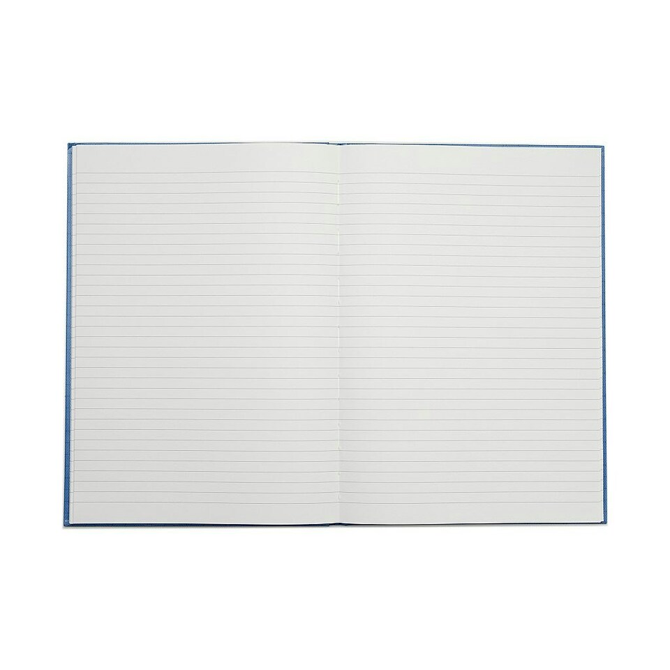 image 1 of Pack of 5 Rhino A4 Casebound 192 Page Blue 8mm Lined Hardback NoteBooks