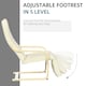 image 4 of HOMCOM Lounge Chair Recliner Adjustable Footrest Home Cream White