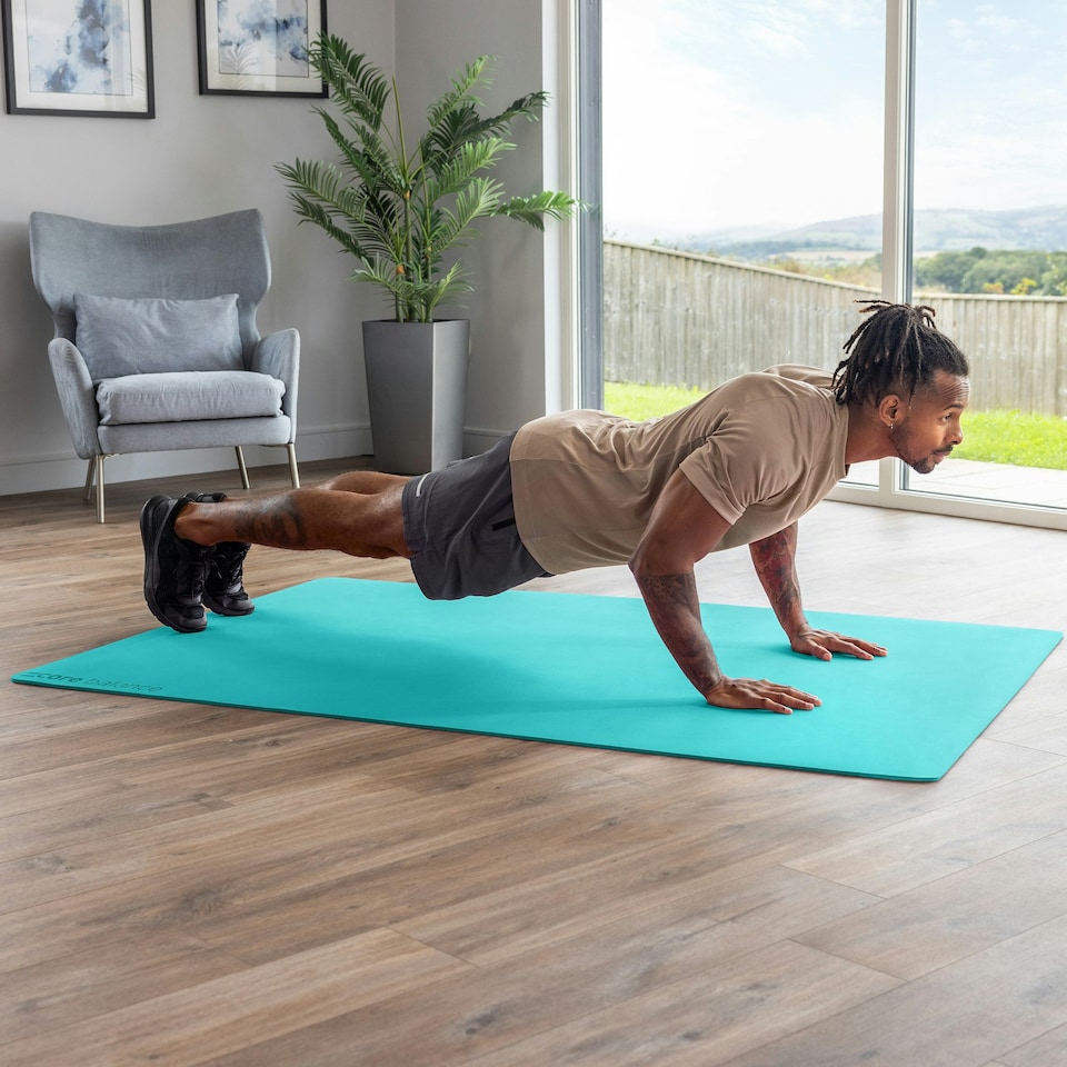 image 1 of Extra Large Exercise Mat (183cm x 116cm) - Green