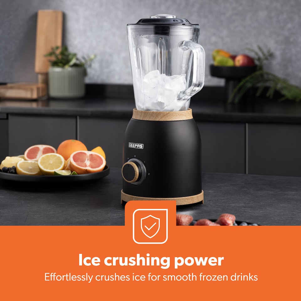 image 1 of GEEPAS NordiQ 1.5L 2-in-1 Food Jug Blender, 800W Black