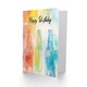 image 2 of Beer Bottles Soft Watercolour Rainbow Colour Birthday Card