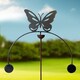 image 1 of Butterfly Wind Rocker Double Bare Metal/Ready to Rust - Steel - W54 x H148.5 cm
