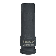 M19 x 78mm 1/2" Drive Extra Long Impact Impacted Allen Hex Key Socket Bergen