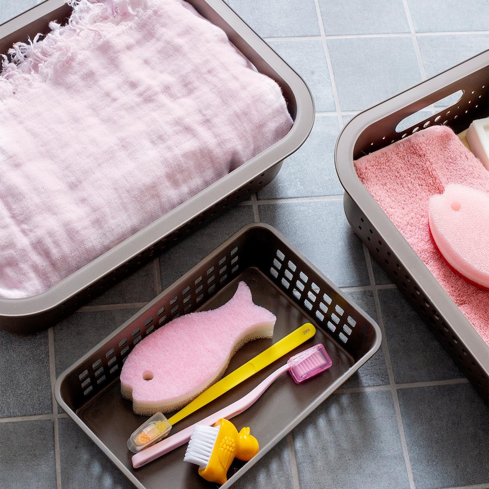 image 1 of SmartStore Basket Recycled Storage Box With Plastic Lid, White or Charcoal | Black | 6L