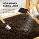 image 8 of Outsunny Wooden Raised Garden Bed, Trellis Planter w/ Trellis, Fabric Liner
