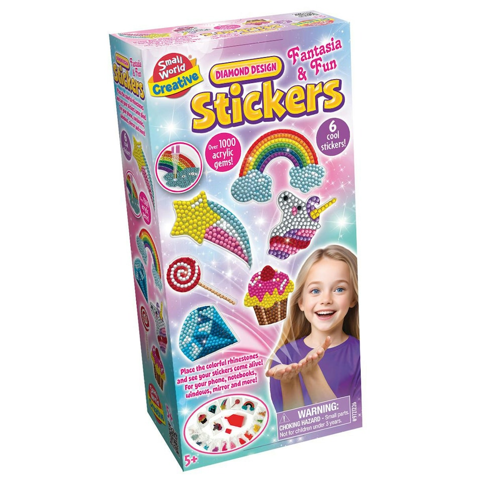 image 1 of Small World Toys Diamond Design Stickers Fantasia And Fun