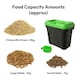 image 5 of KCT 15L Green Pet Food Storage Container | Green | Black