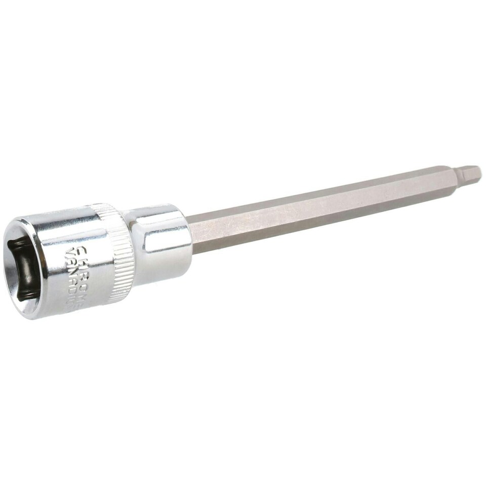 image 1 of 5mm Hex Allen Key Long Bit Internal Socket Metric 1/2" Drive 140mm Length Cr-V