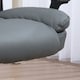 image 8 of HOMCOM Faux Leather Home Office Chair Mid Back Desk Chair with Arms Dark Grey