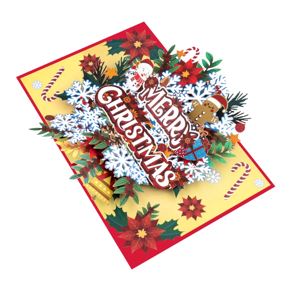 image 1 of Season’s Sparkle 3D Pop Up Christmas Card