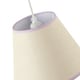 image 3 of Traditional Rattan Tweed Lamp Shade with Lilac Cotton Fabric Trims Purple
