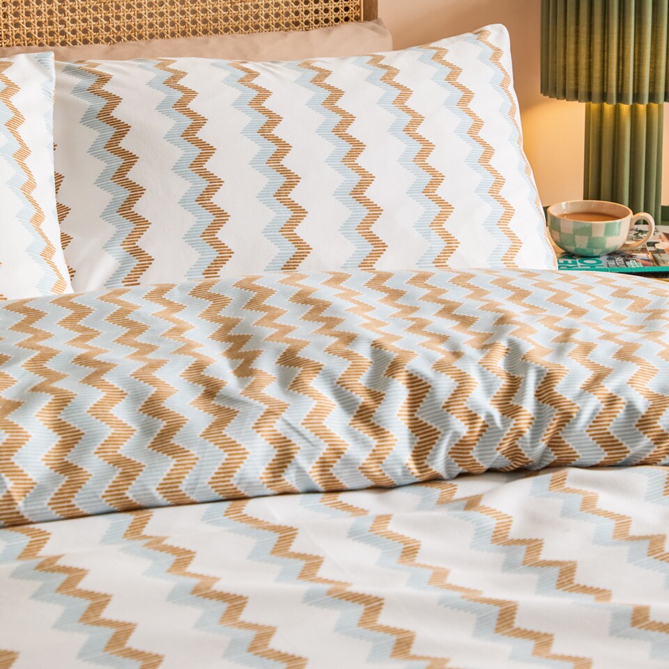 image 1 of Duvet Day Izzie Reversible Soft Touch Duvet Set, Single, Blue | Blue | Blue | Single