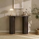 image 2 of OHS Madison Console Table Ribbed Engineered Wood Entryway Display Desk