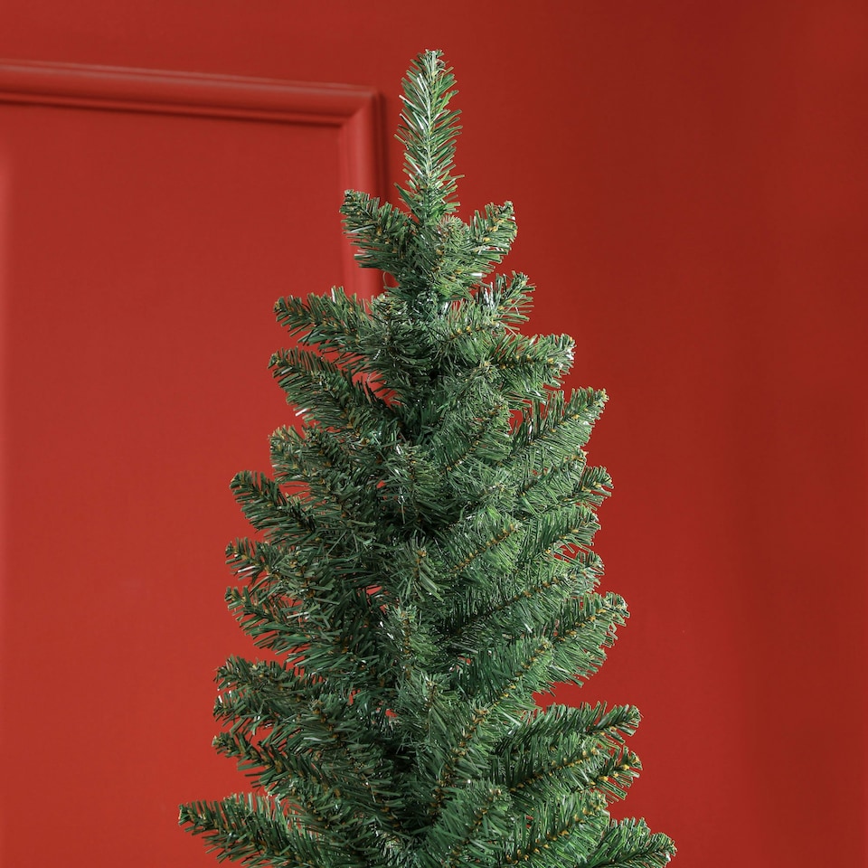 image 1 of HOMCOM 5 Foot Artificial Pencil Christmas Tree with Branches, Green