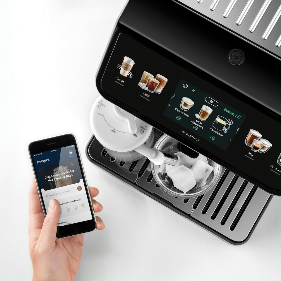 image 1 of Delonghi Eletta Explore Bean to Cup Automatic Coffee Machine, Silver