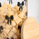image 3 of OHS Bows Food Container Airtight Bamboo Lid Kitchen Storage Jar | Clear | Black - M | Medium