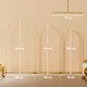image 7 of Outsunny Wedding Arch Frame Set, 2.2, 2, 1.8 m Arch Backdrop Stand Gold Tone