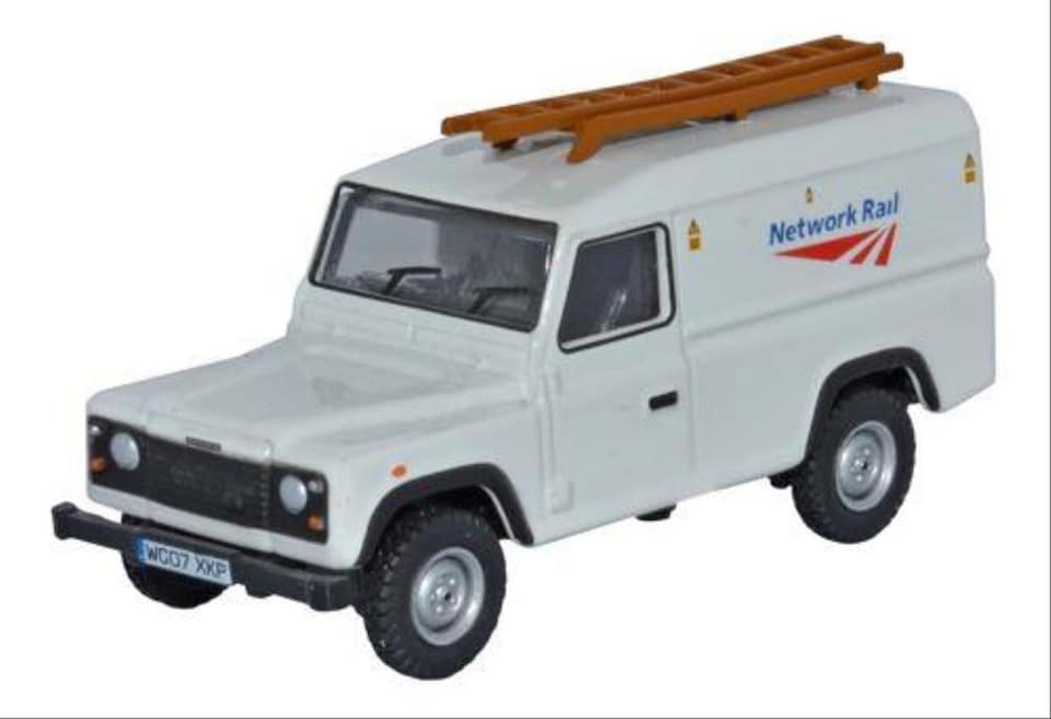 image 1 of Oxford Diecast Land Rover Defender Network Rail