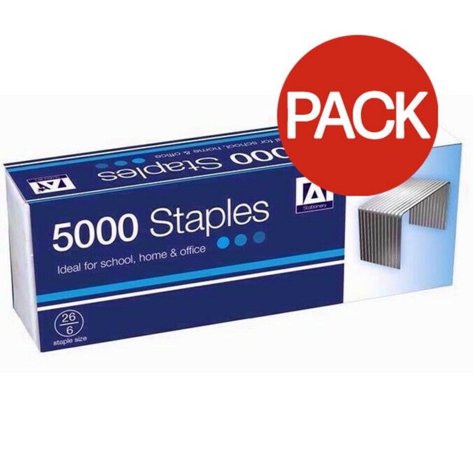 image 1 of Anker Staples (Pack of 5000) - Silver - One Size