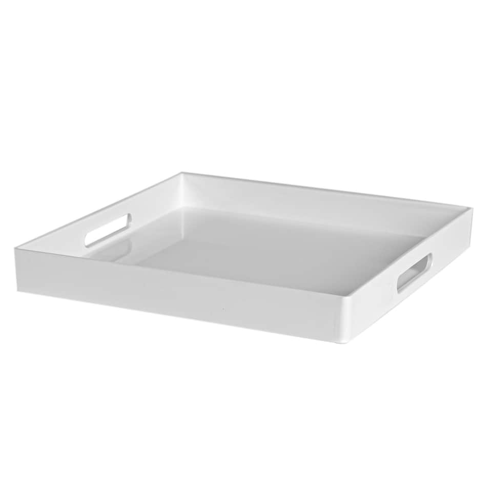 image 1 of Argon Tableware Square Serving Tray - 33cm - White White