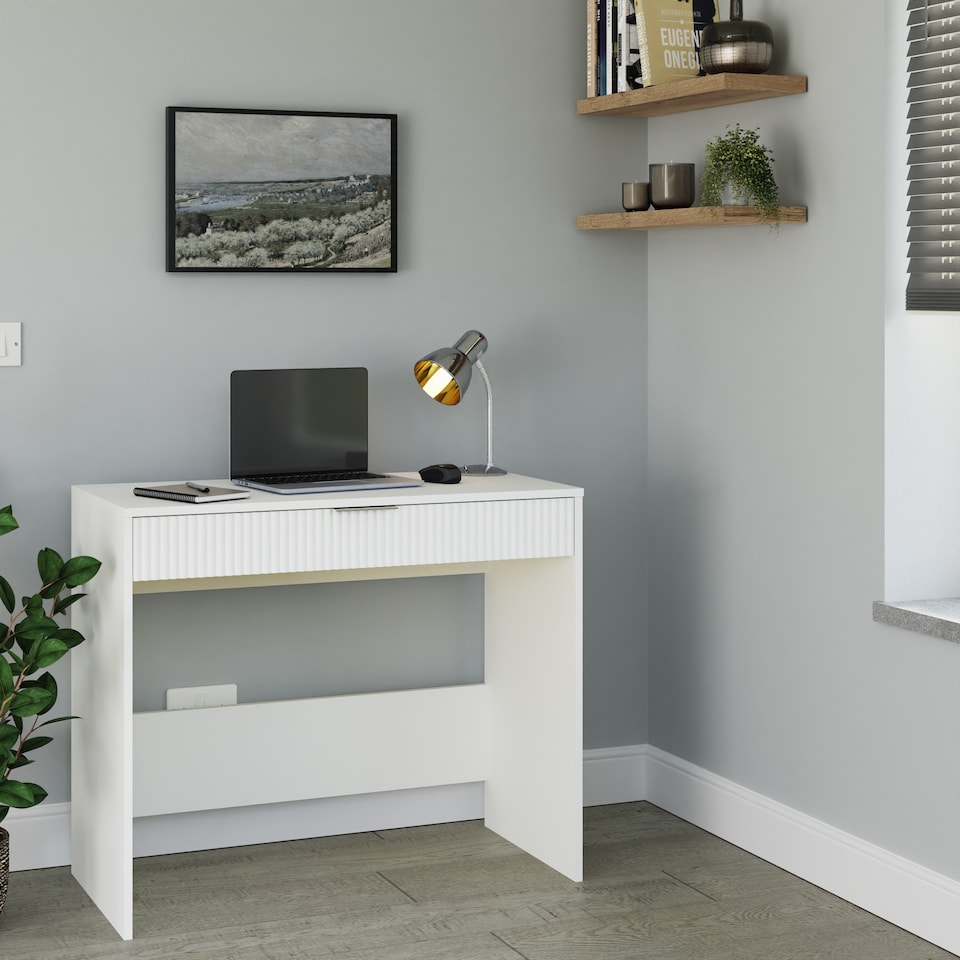 image 1 of Rankin Dressing Table Desk | White | White