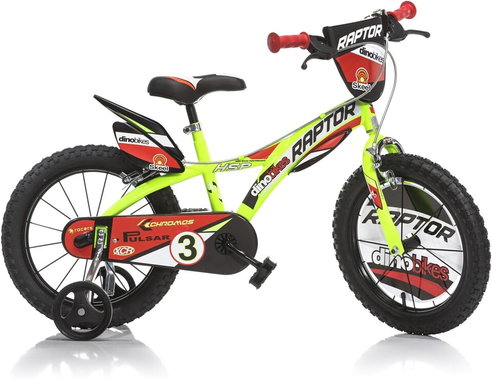 Dino Raptor 16" Kids Bike - Yellow