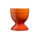 image 2 of Cooks Professional 4 Piece Egg Cup Set | Made From Durable Stoneware | Orange
