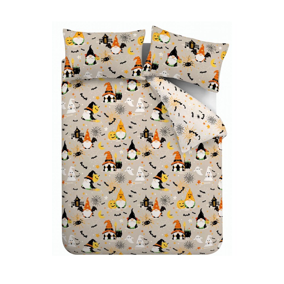image 1 of Catherine Lansfield Halloween Gonks So Soft Reversible Duvet Cover Set