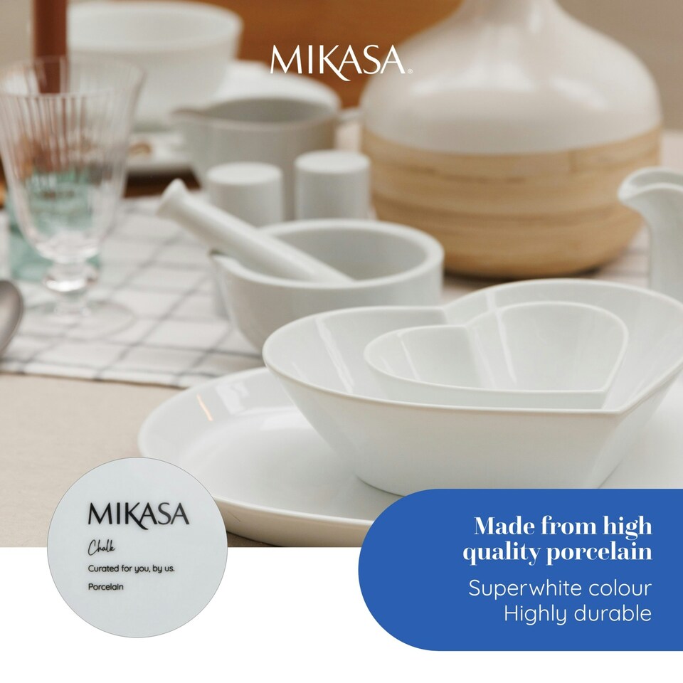 image 1 of Mikasa Pestle Mortar White Porcelain