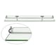 image 3 of Living and Home Bathroom Tempered Glass Shelf Wall Mounted - 60cm