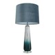 image 2 of Alura Tapered Blue Ombre Glass Table Lamp Blue