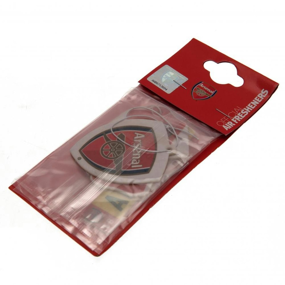 image 1 of Arsenal FC Air Fresheners (Pack Of 3) - Red - One Size