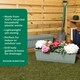 image 3 of Etruscan 60cm Rectangular Trough Pack 2 Green