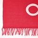 image 3 of Homescapes Keep Calm And Carry On Handwoven Cotton Rug in Cream & Red - 60 x 100 cm | Red | Cream & red