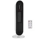image 1 of HOMCOM Ceramic Space Heater Tower Heater W/ 45° Oscillation, White