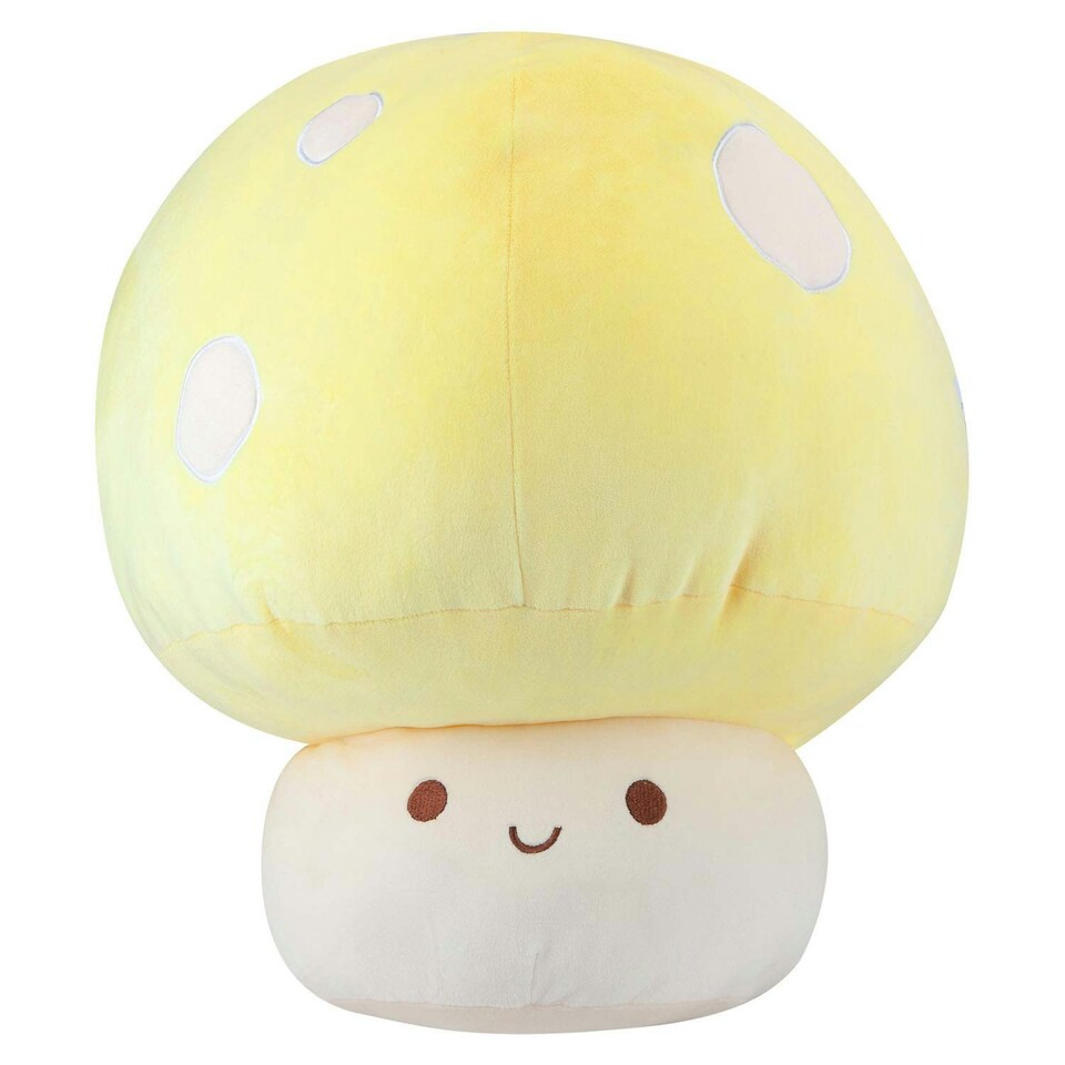 image 1 of Yellow Mushroom Mochi Soft Toy Cute Plushie Huggable Cuddly Plush 45cm Yellow
