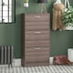 image 2 of Vida Designs 3 Drawer Shoe Cabinet Shoe Rack Storage Cupboard, Walnut
