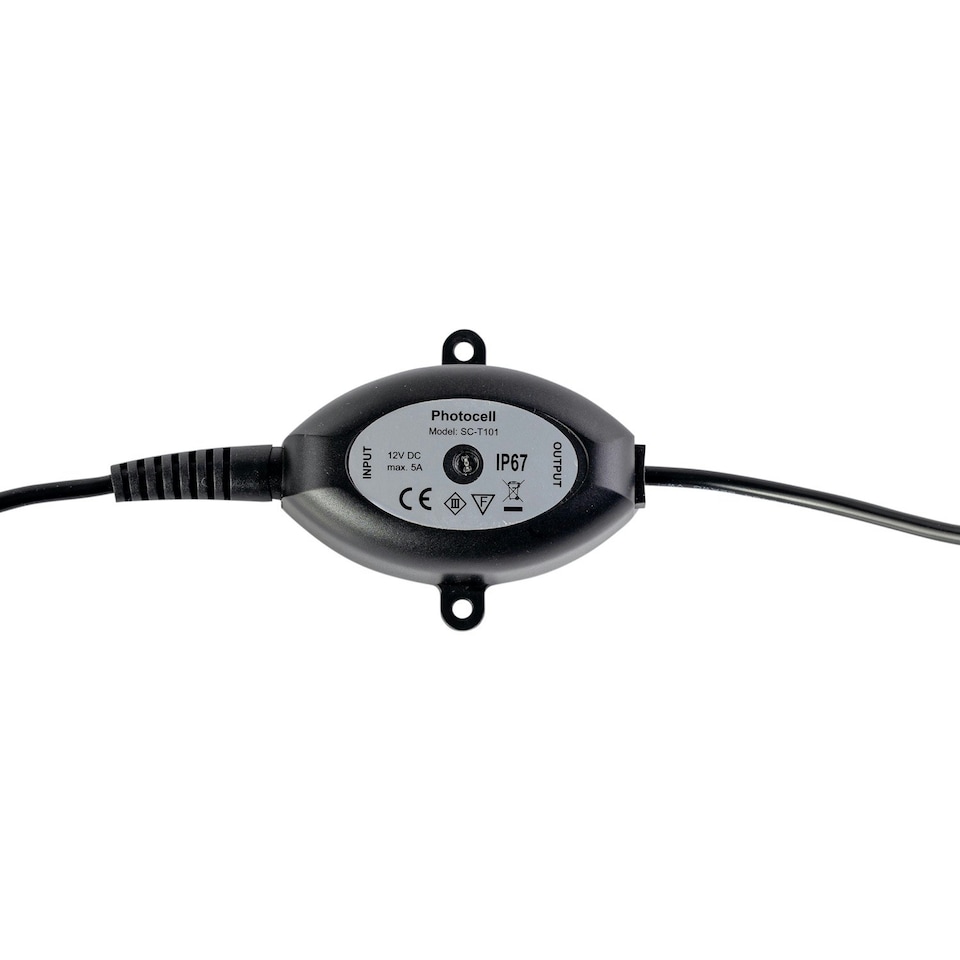 image 1 of Set of 20 - 15mm IP67 Warm White LED Decking Kit with Photocell Chrome | Clear