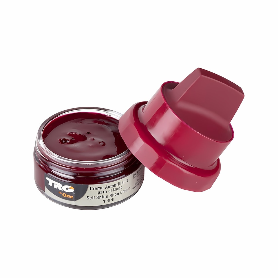 image 1 of TRG Self Shine Renovating Shoe Cream With Sponge for Instant Shine 50ml | Red | Bordeaux