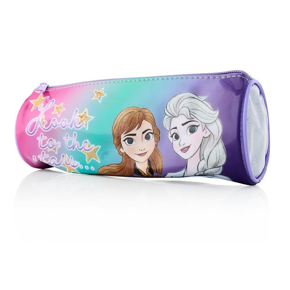 image 1 of Frozen Round Glitter Pencil Case
