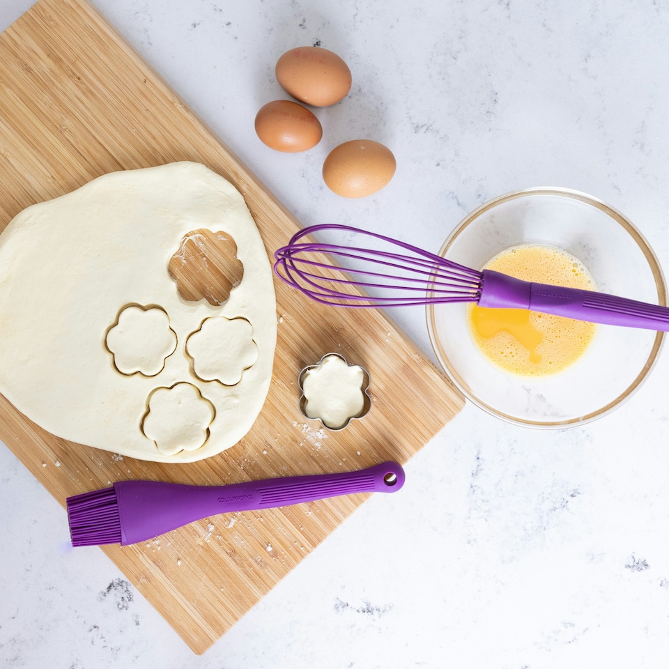 image 1 of Colourworks Silicone Pastry Brush Purple Heat Resistant