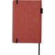 image 2 of Marksman Orin Recycled Polyester A5 Notebook - Brick - A5