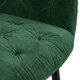 image 5 of Set Of 4 Anika Modern Velvet Dining Chair Padded Seat Metal Legs (Green) | Green | Green | One Size