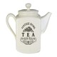 image 1 of Interiors By Premier Stylish Vintage Home Big Cream Square Teapot, Vintage Design Cream Teapot, Sleek Modern Design Teapot