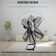 image 4 of PureMate 20-Inch Chrome Gym Floor Fan - Black
