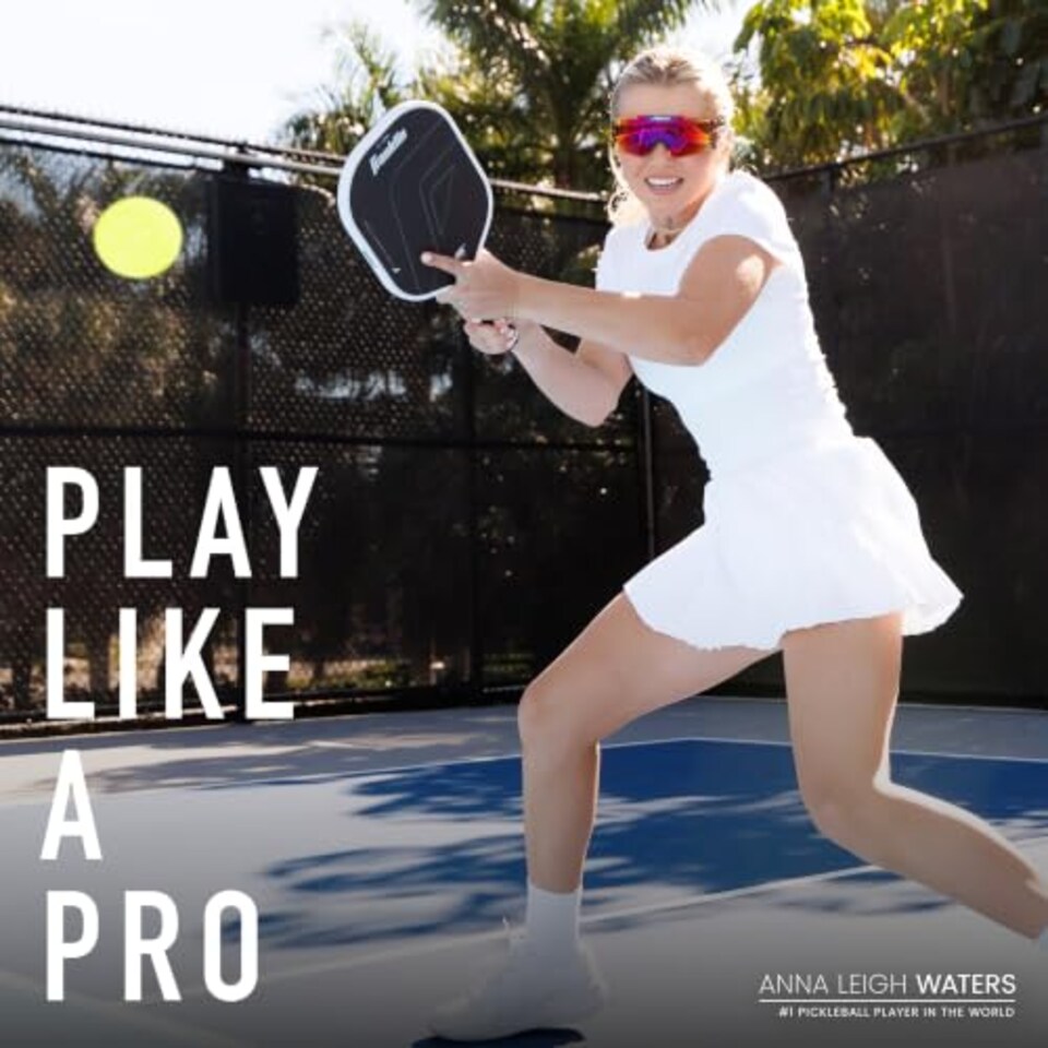 image 1 of Franklin Sports Pickleball Paddle Overgrips - Provides Extra Grip - Slight Tackiness - Durable & Strong - Optic